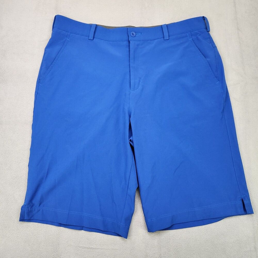 Nike Golf Tour Performance Shorts Mens 34 Blue Dri-Fit Performance Stretch 11.5"